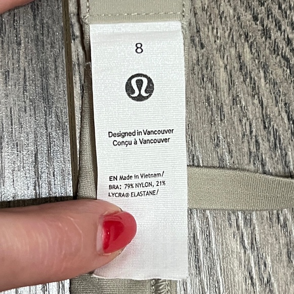 NWT Lululemon Wundermost Triangle Bralette A-D Cups Size 8 Nomad - Picture 3 of 4